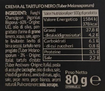 Crema al Tartufo nero 80g